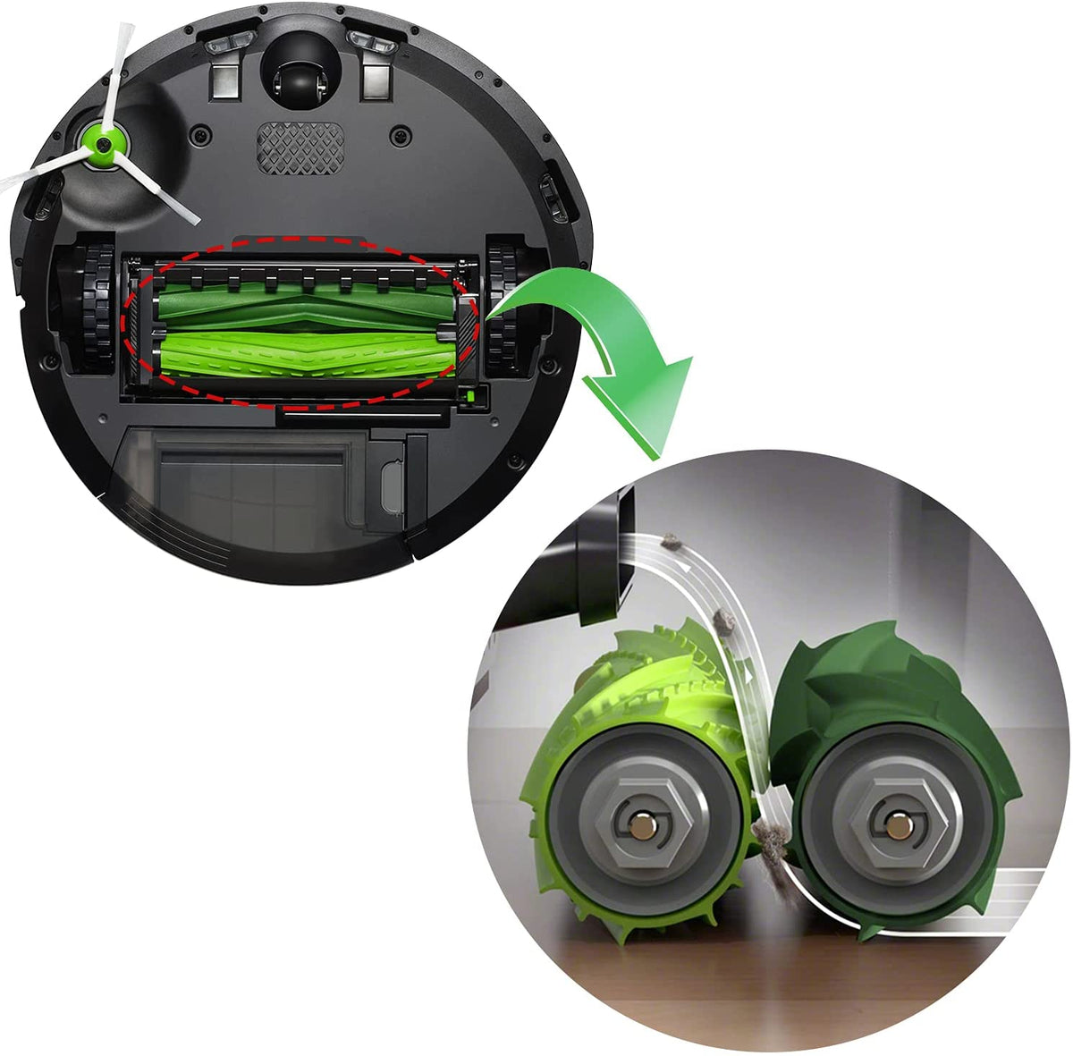 Robot Vacuum Cleaner Accessories Compatible with iRobot Roomba i7 i7+ E5 E6 i6 i3 i3+ 16 Parts