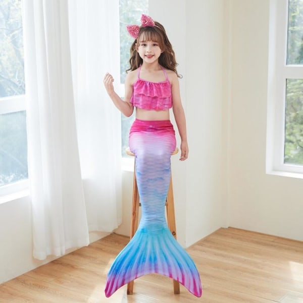 Mermaid Swimsuit Monofin Mermaid Fins Kids Mermaids Pack C (with Monofin) L (7-9 Years)