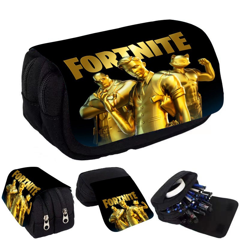 Fortnite Cartoon Anime Pencil Case for Girls School Supplies Gift