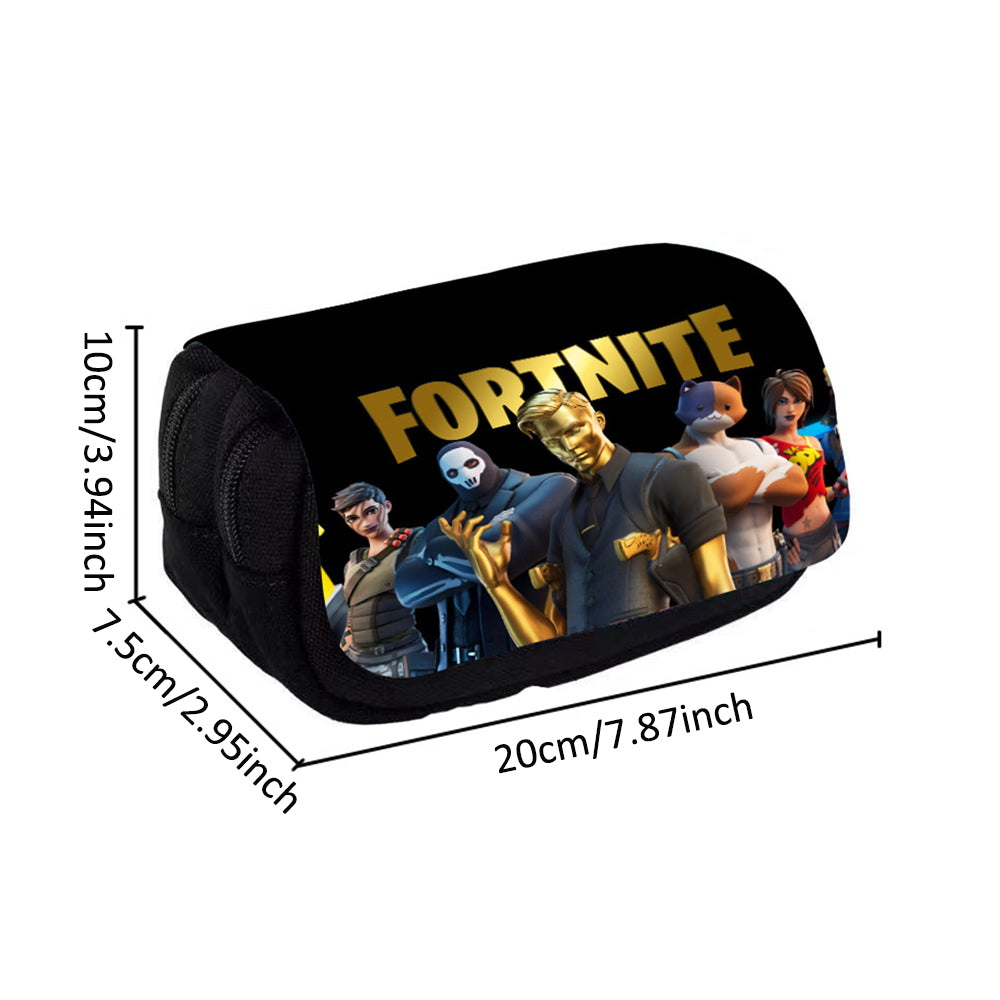 Fortnite Cartoon Anime Pencil Case for Girls School Supplies Gift
