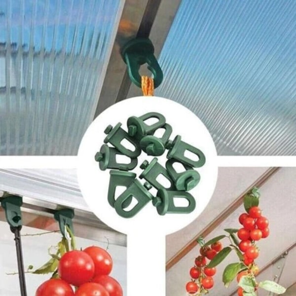 Greenhouse Hanging Clamps 50pcs Plant Crop Clips Hooks for Greenhouse Gardening