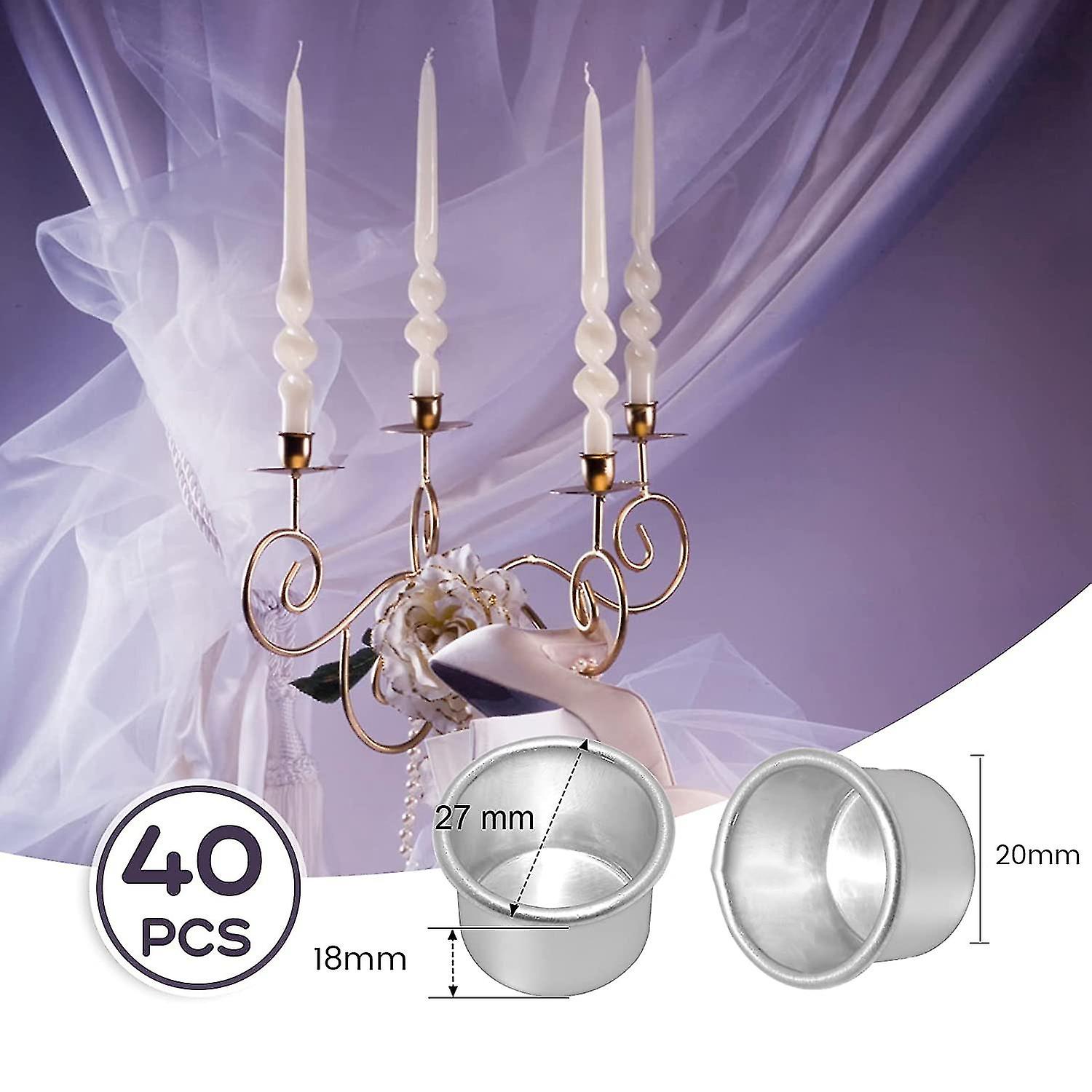 Conical Candle Holders and Tealight Cups, Candle Inserts for Table Decor