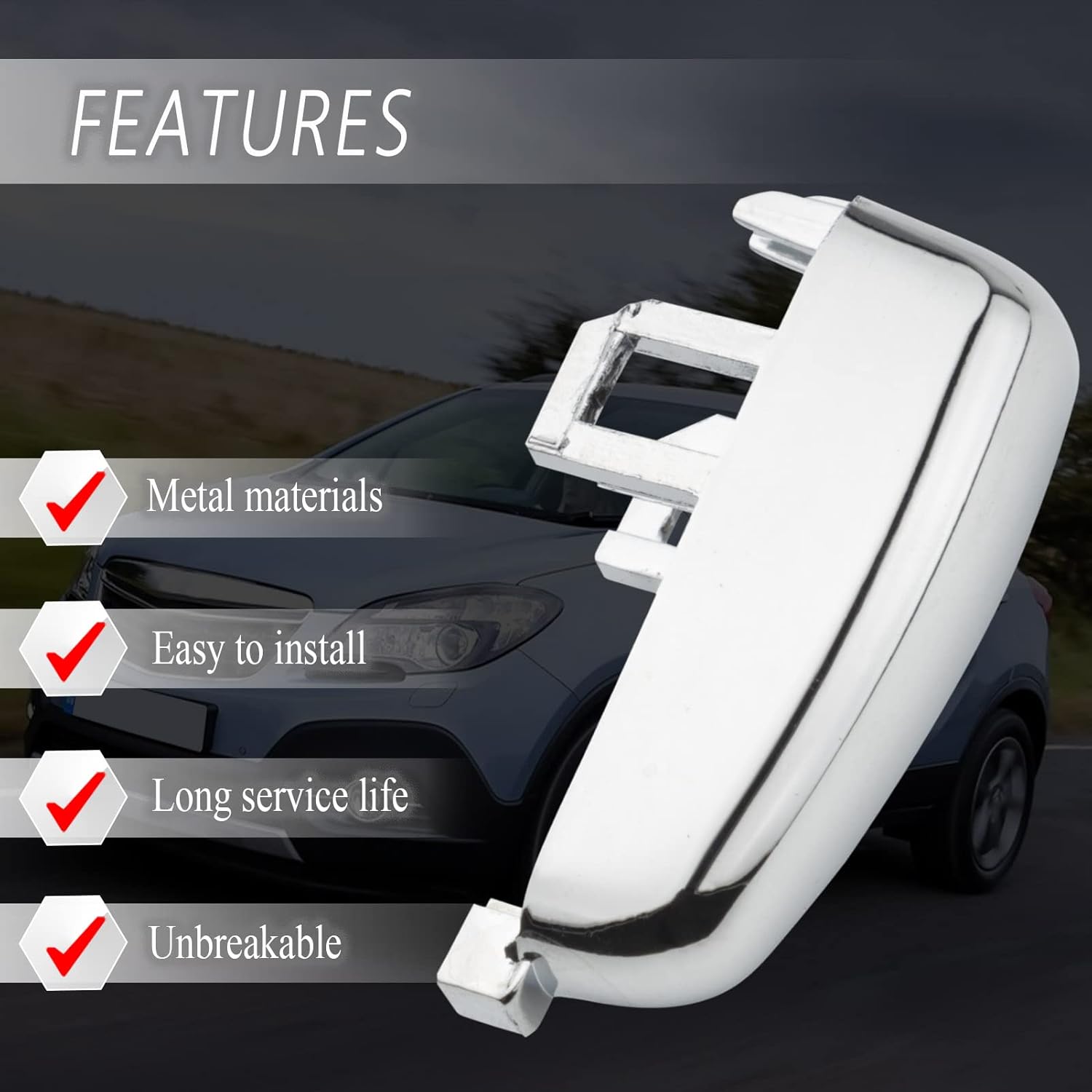 Alloy Handbrake Button with Spring for Opel Mokka 2012-2018