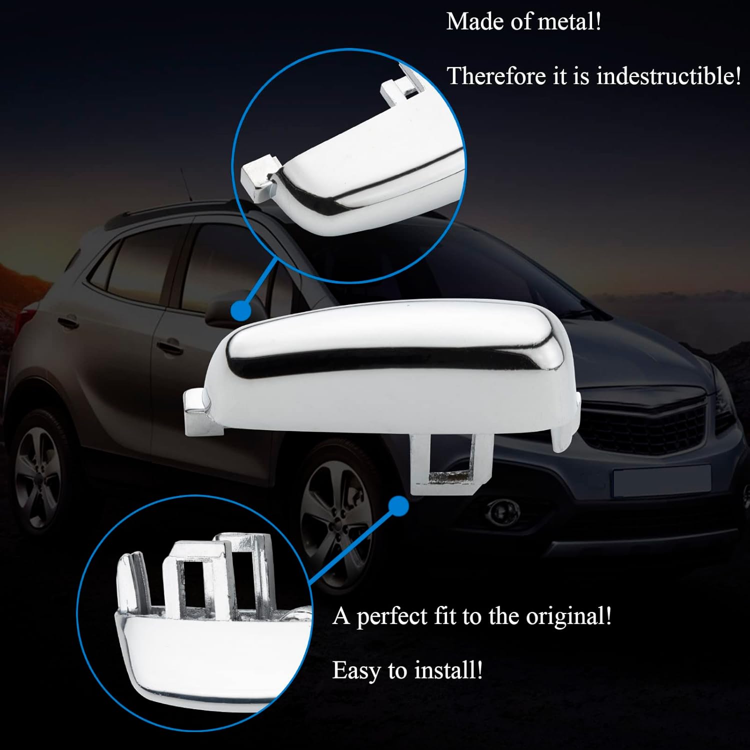 Alloy Handbrake Button with Spring for Opel Mokka 2012-2018