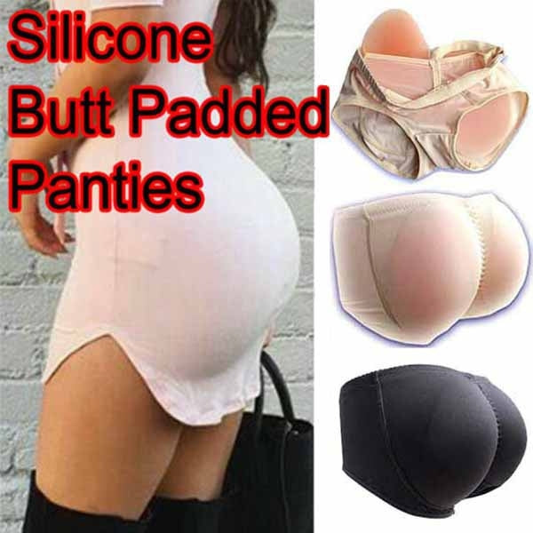 Silicone Buttock Enhancer Hip Lift Panty Black Size M