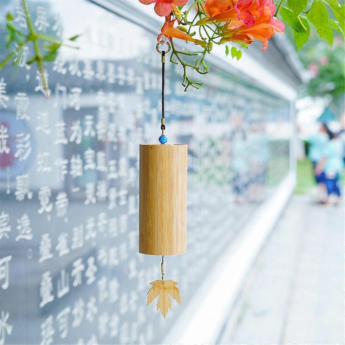 Chakra Wind Chime Meditation Game Outdoor Use Bamboo Sound