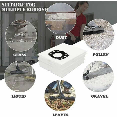 10 pcs vacuum cleaner bags for Karcher WD4 WD5 WD6 Karcher bag MV4, MV5 and MV6 vacuum cleaner bags for Karcher