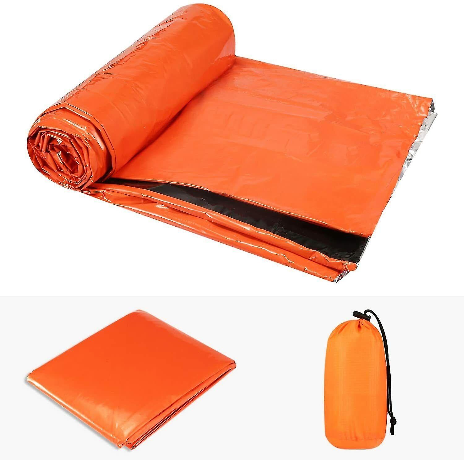 4x Outdoor Emergency Thermal Waterproof Sleeping Bag Camping Survival Bivvy Sack