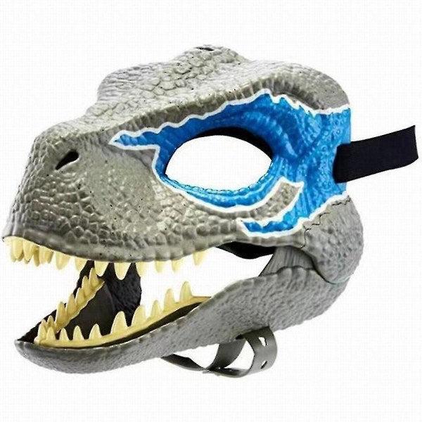 Dinosaur Headgear with Opening Jaw, Dino Mask for Kids and Adults, Costume