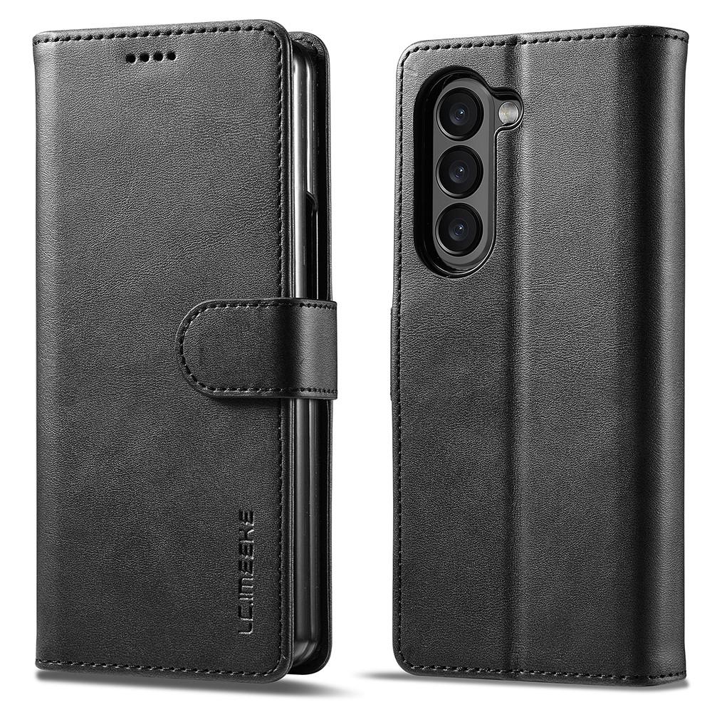 Compatible with Samsung Galaxy Z Fold6 5G Phone Case Cover with Kickstand - Black