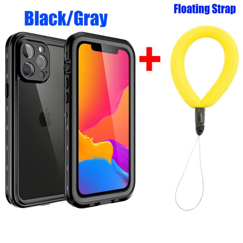 Waterproof Case for iPhone 15 14 13 12 11 Pro Max XS XR 8 7 Transparent Protection Diving Swimming Outdoor Compatible with iPhone 14 Pro Max