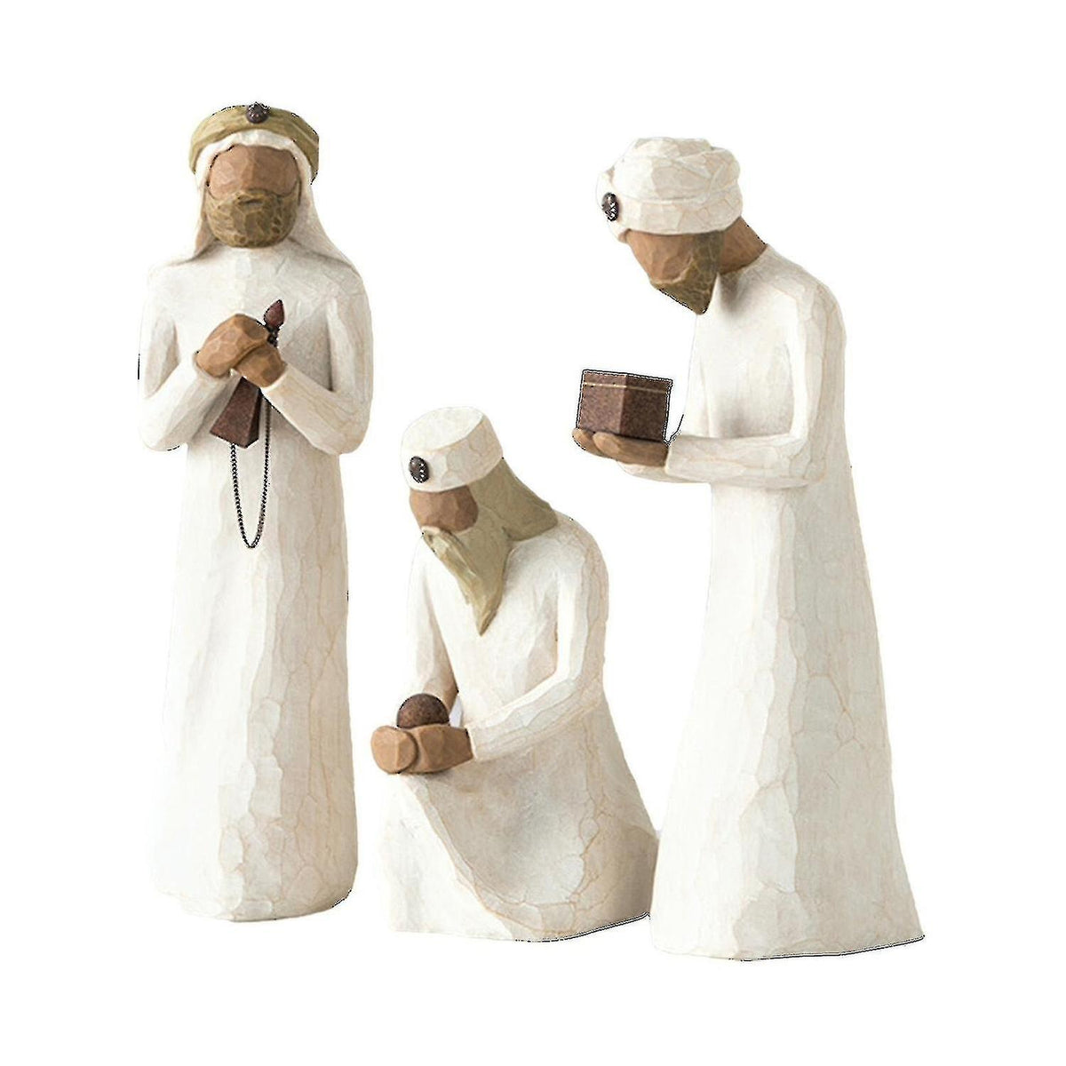 Willow Tree Three Wise Men Nativity Figurine Set Hand Painted Sculpture 26027