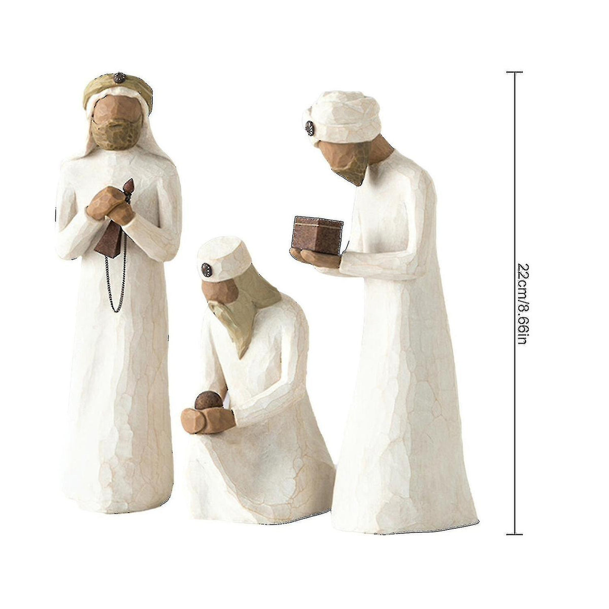 Willow Tree Three Wise Men Nativity Figurine Set Hand Painted Sculpture 26027