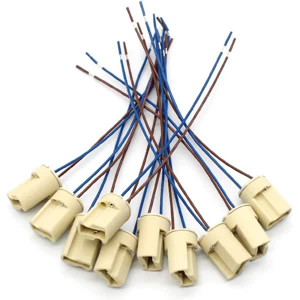 G9 Lamp Holder 10 pcs Ceramic Base Socket Light Bulb Holder