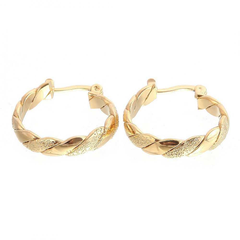 14k Gold Hoops Earrings