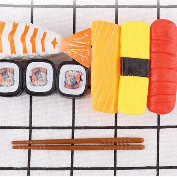 Rotating Sushi Toy Train Set DIY Kids Food Family Party