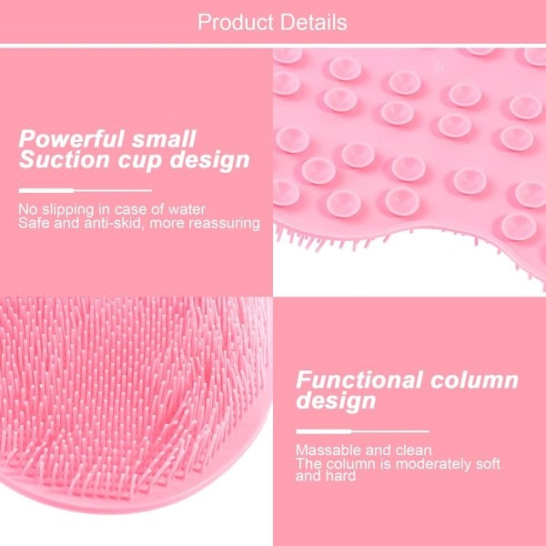 Foot Scrub Brush, Silicone Shower Brush for Cleaning and Massaging Feet