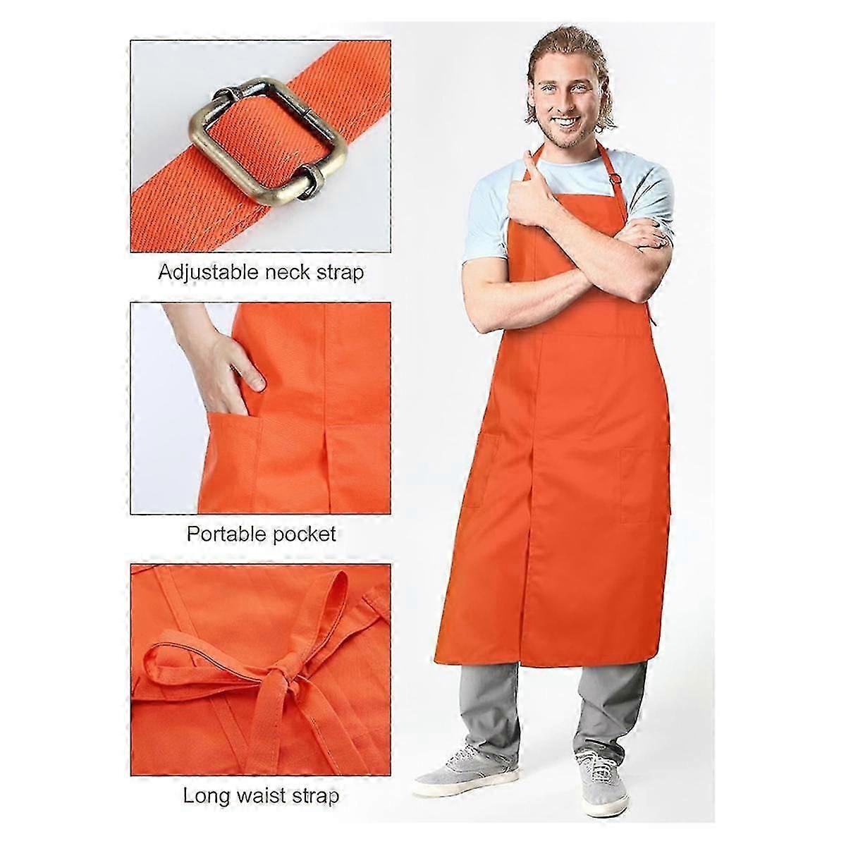 Ceramic Aprons with Split Legs for DIY, 2PCS Long Aprons for Women and Men