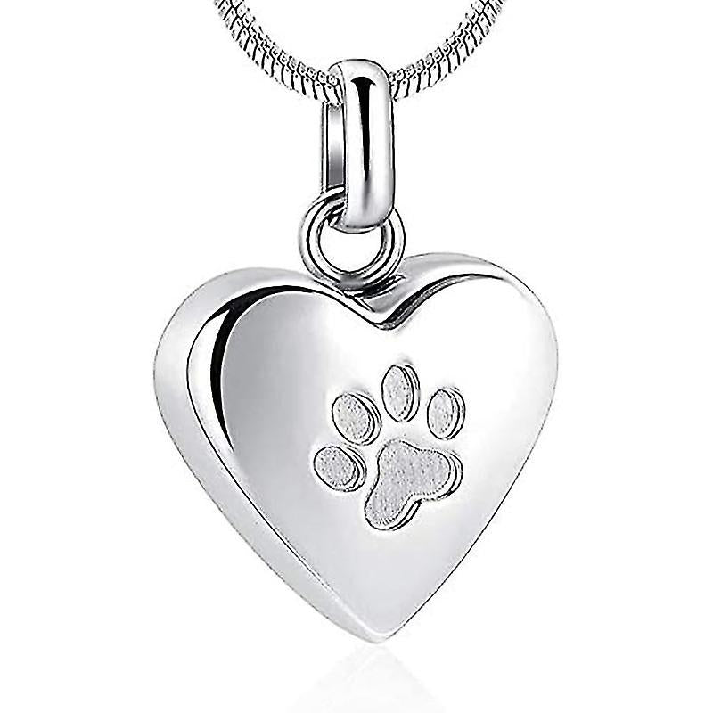 Pet Memorial Jewelry Heart Shaped Cremation Necklace for Ashes