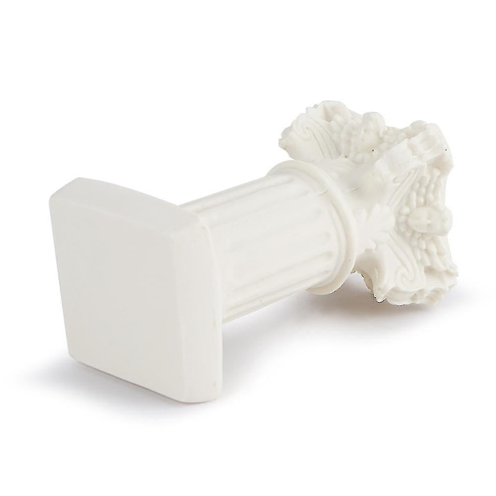 White Roman Pillar Greek Pillar Statue Indoor and Outdoor Modern Style Mini Resin Decoration (1 pc, white)