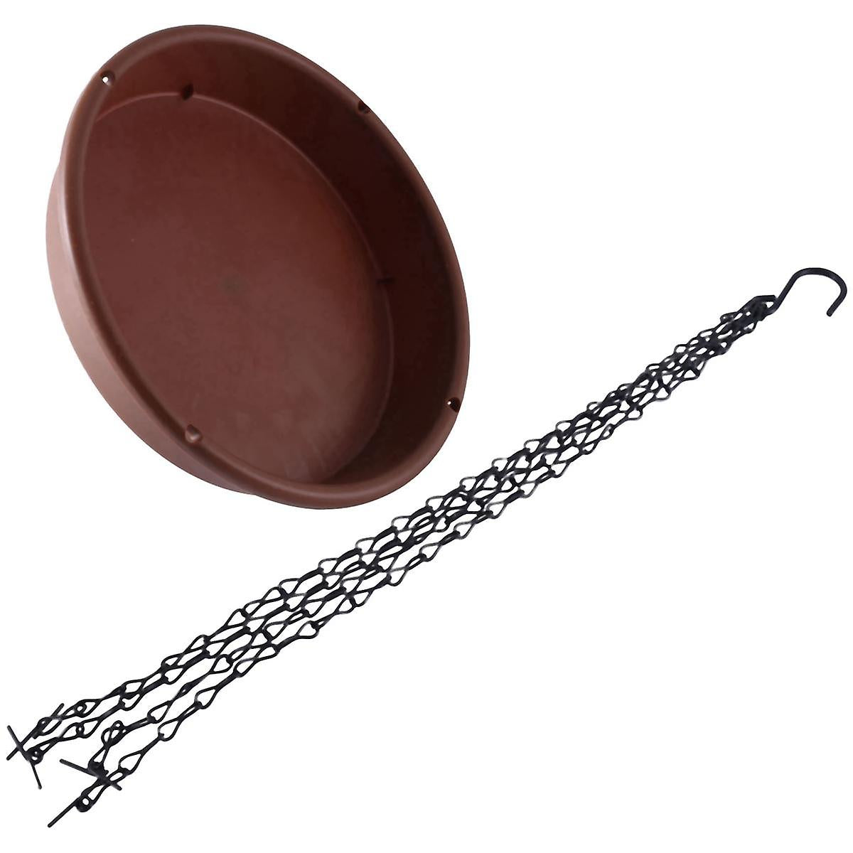 Bird Bath Outdoor Feeding Tray For Backyard Patio Fence Wooden Deck