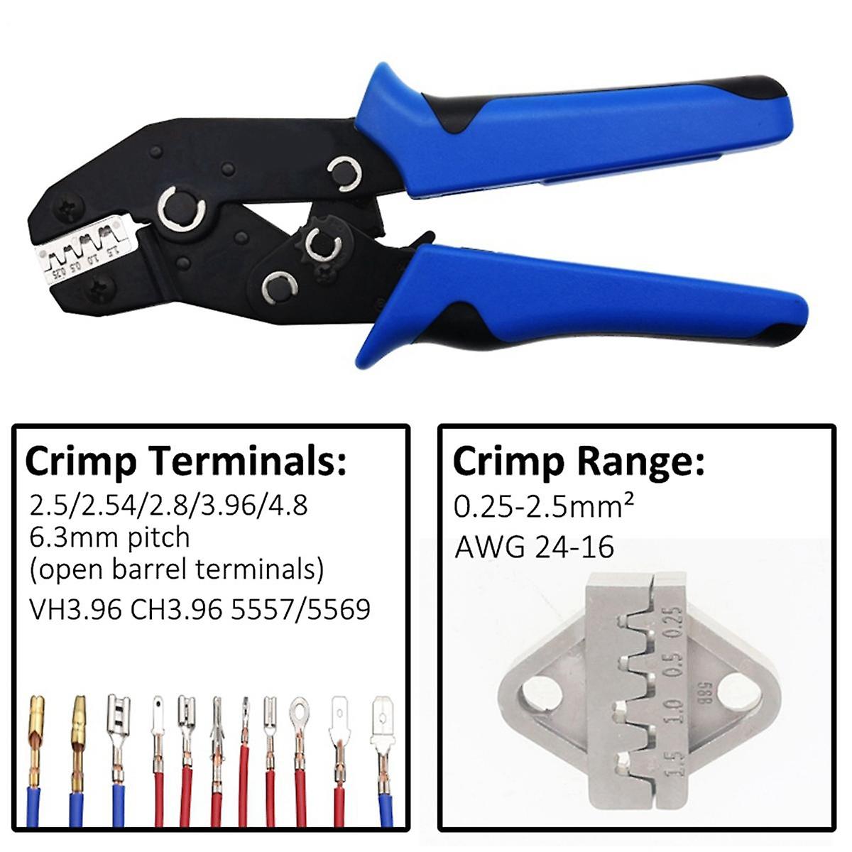 Sn-58b Latching Crimping Pliers Tool for Terminal Wires with Single Pliers Connector Set AWG24-13