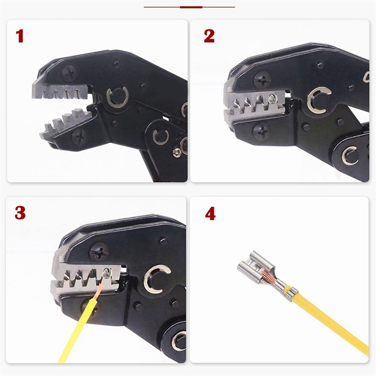 Sn-58b Latching Crimping Pliers Tool for Terminal Wires with Single Pliers Connector Set AWG24-13