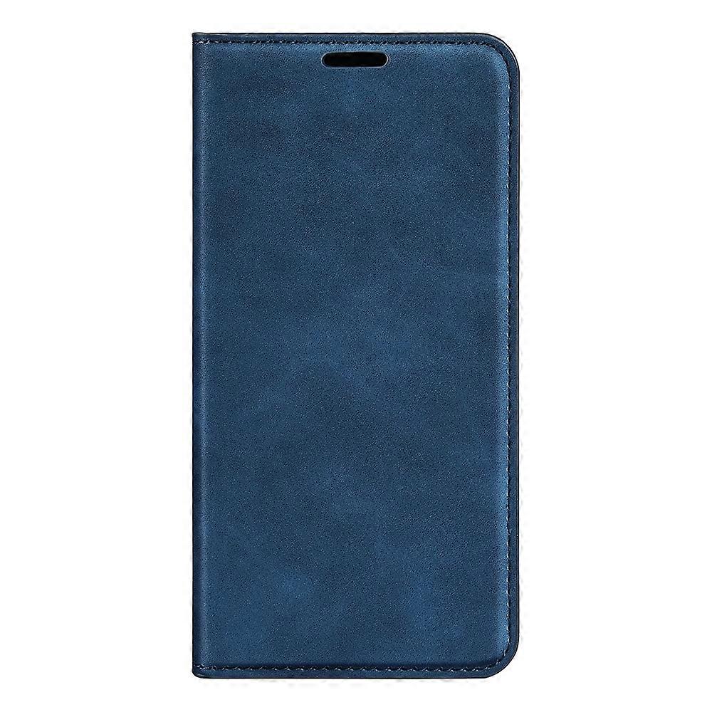 Samsung Galaxy M34 5G Phone Case Retro Skin Magnetic Leather Dark Blue