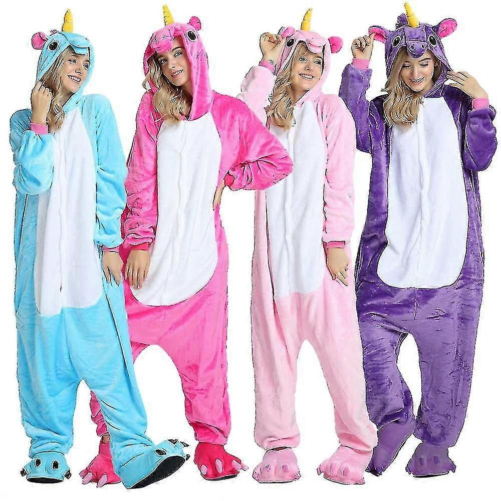 XL Unicorn Kigurumi Jumpsuit Pink Rose Pegasus Clothing Pajamas