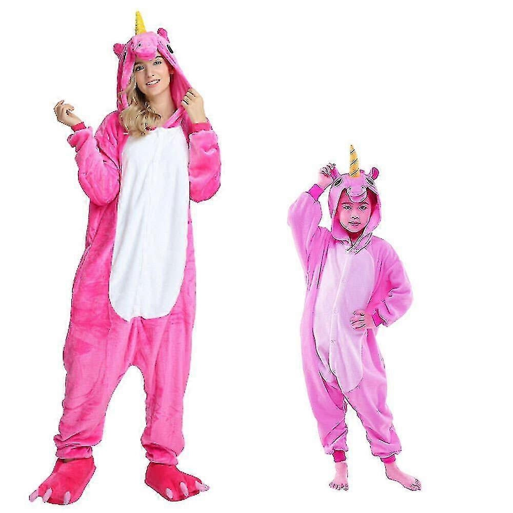 XL Unicorn Kigurumi Jumpsuit Pink Rose Pegasus Clothing Pajamas