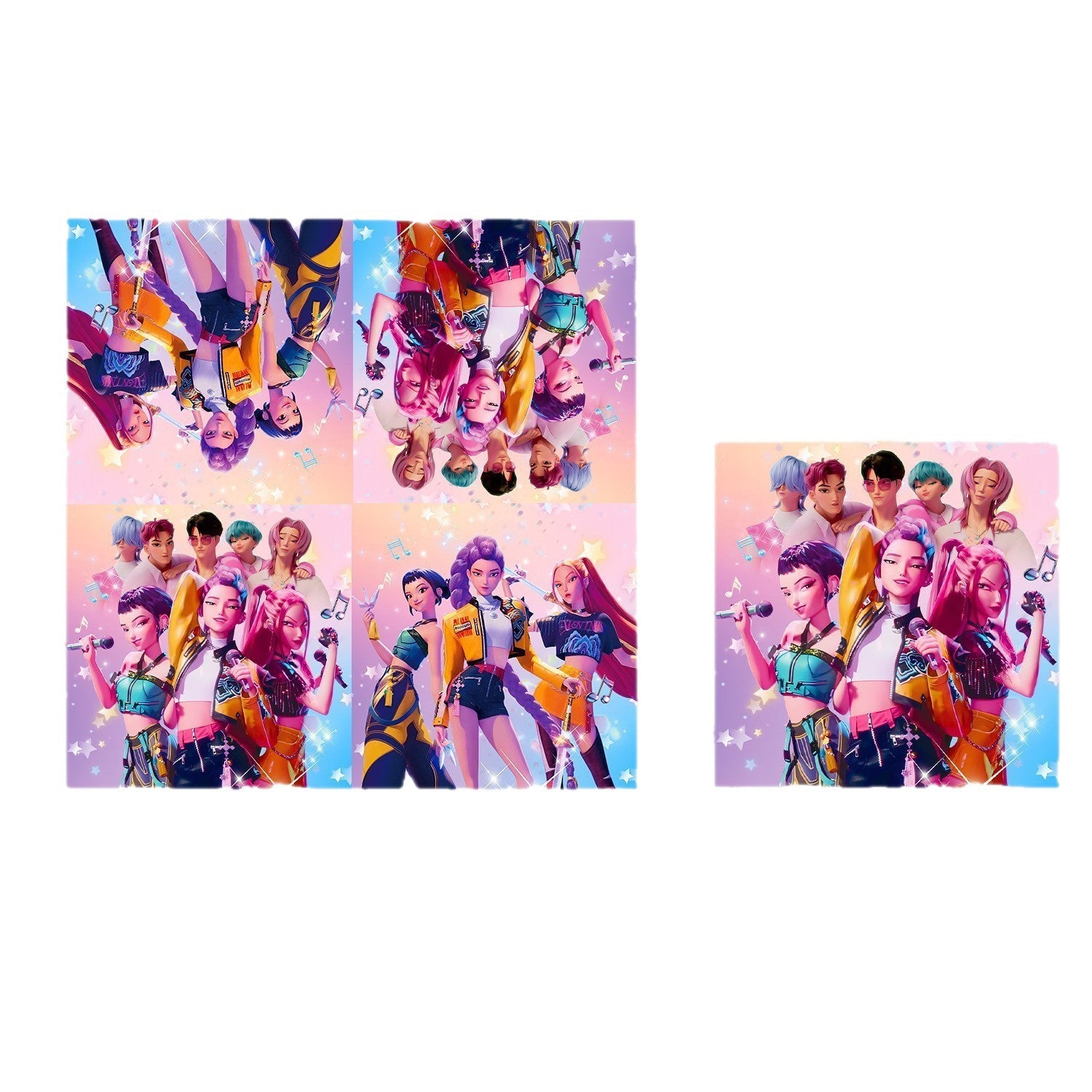 K-pop Demon Hunters Birthday Party Decorations Set Banner Cake Topper Balloons for Kids Theme Celebration