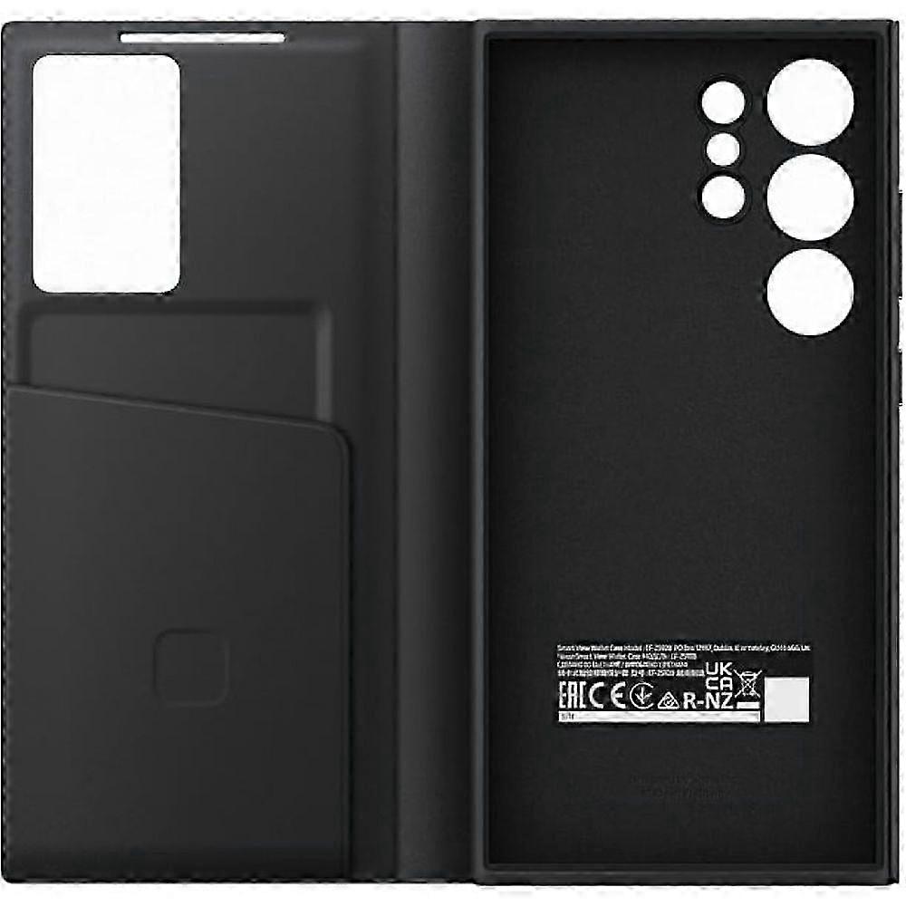 Official Galaxy S24 Ultra Smart View Wallet Case Black