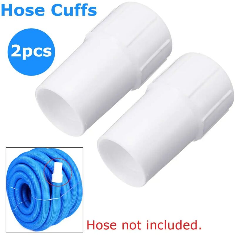 Pool Vacuum Hose Cuff Connector Adapter 1.5 Inch 2pcs Compatible with Vacuum Cleaner Hose