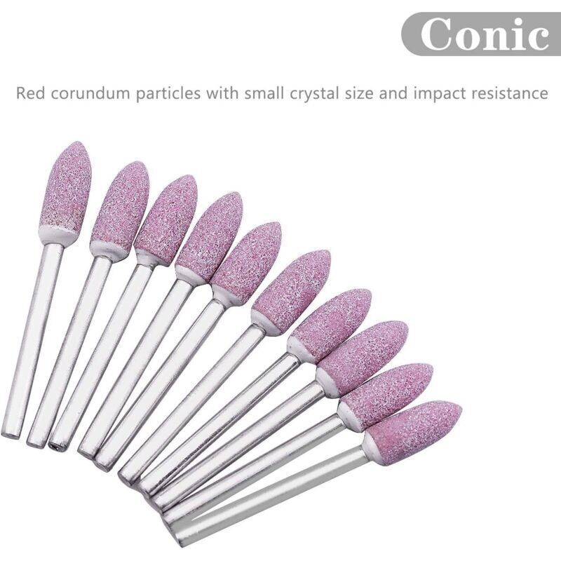 Dremel Rotary Tool Grinding Wheel, 3mm Shank Abrasive Polishing Mounted Stone, 100pcs Compatible with Dremel