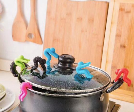 2pcs Boil-Over Protection Guys - Avoid Boiling Black