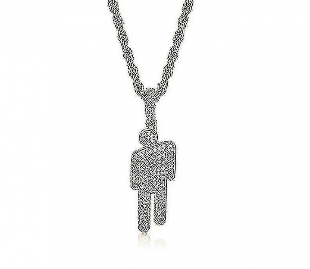 Billie Eilish Necklace for Women, Silver Pendant, Charms