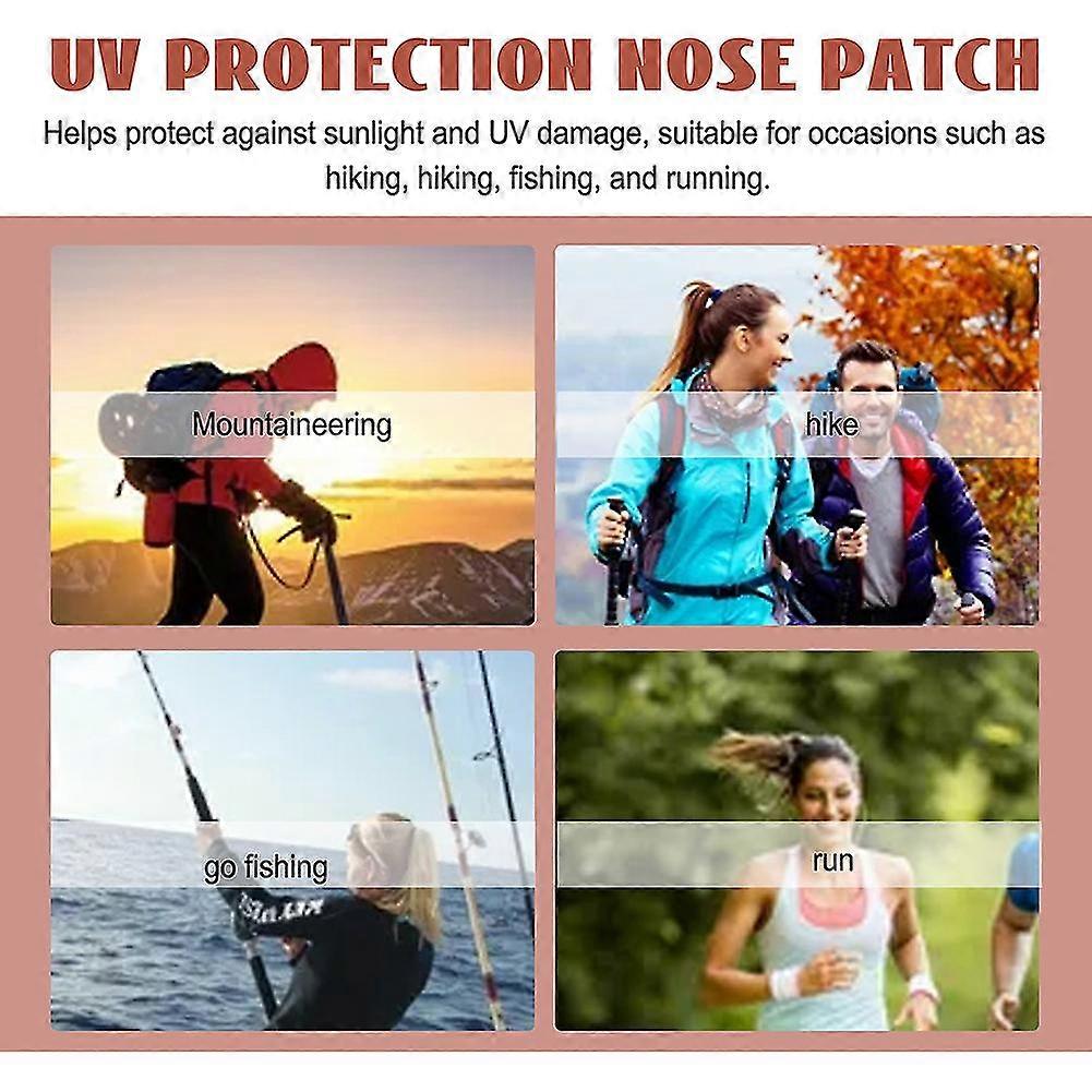 UV Protection Sport Sunscreen Nose Patch 24 pcs Skin-friendly Outdoor Sun Nose Sticker