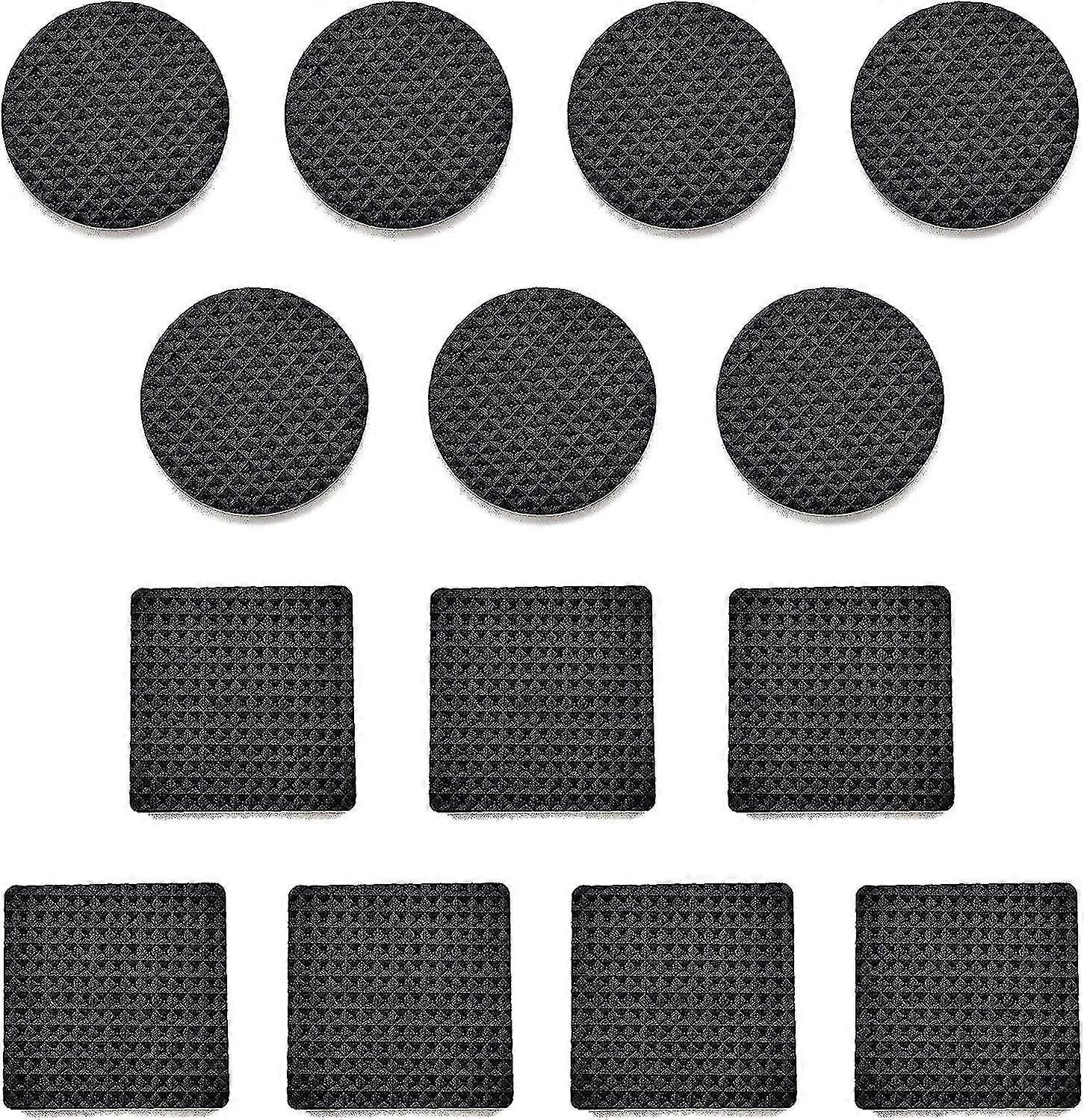 Non-Slip Rubber Pads 60 Pieces Self-Adhesive Furniture Protectors for Wooden Floors Tables Chairs Bed Legs