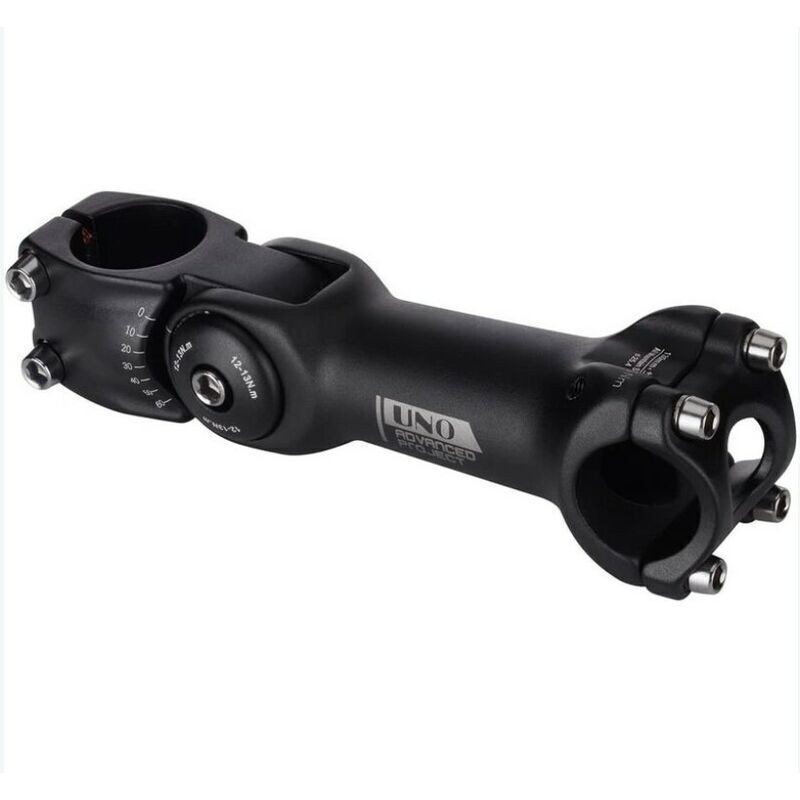 31.8 Adjustable Stem 110mm 0 60 Degree Adjustable Stem for Most Mountain Bike Road Bike, by DEBUNS