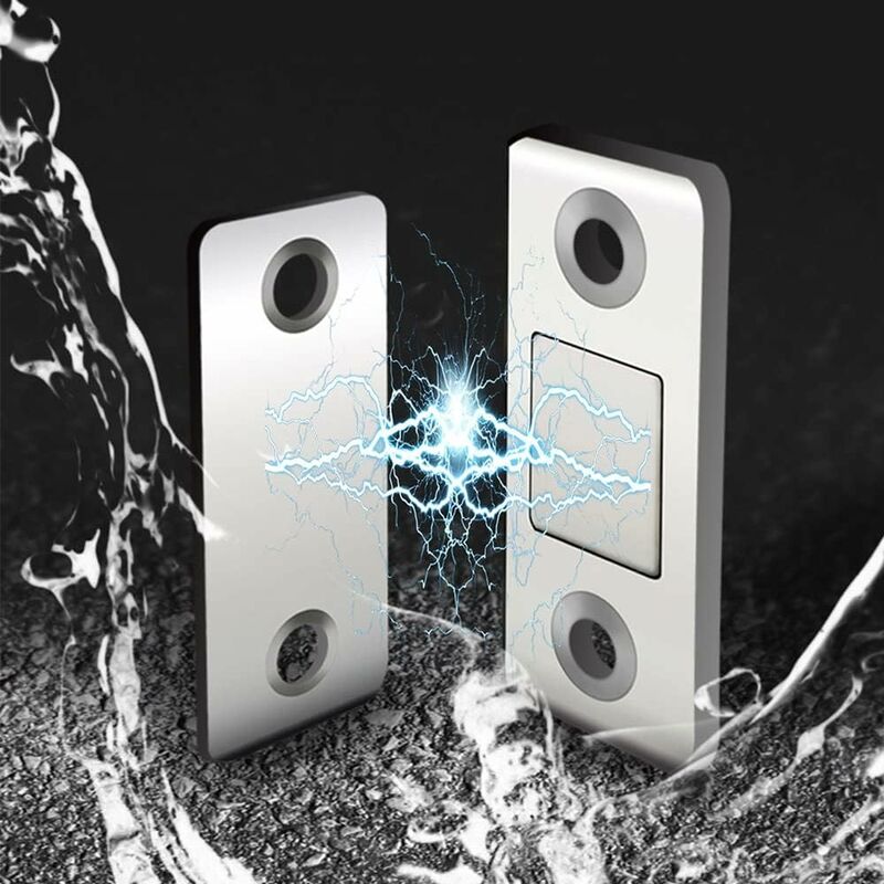 4/8-pack Self-Adhesive Magnetic Cabinet Door Catches Stainless Steel Magnet Lock for Kitchen Cabinet Magnetic Closing Drawer Cupboard Door Lock.