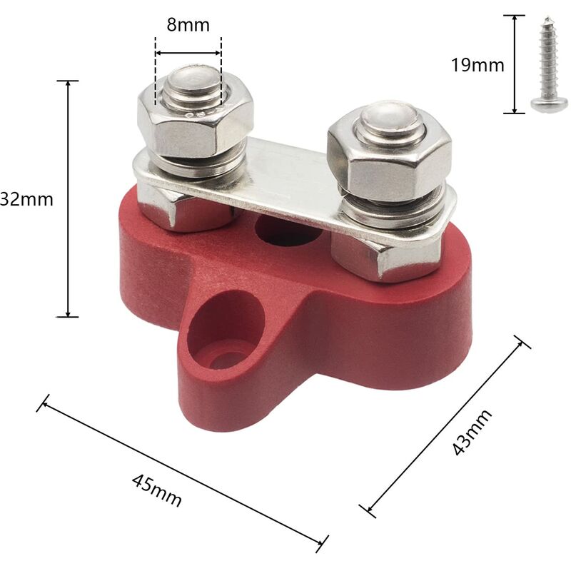 Heavy Duty M8 Dual Pins 5/16\