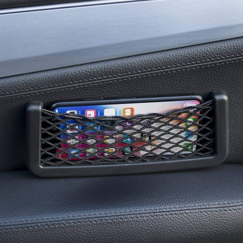 Universal Car Mesh Pocket Organizer for Phones and Glasses - Car Storage Net Compatible with All Cars