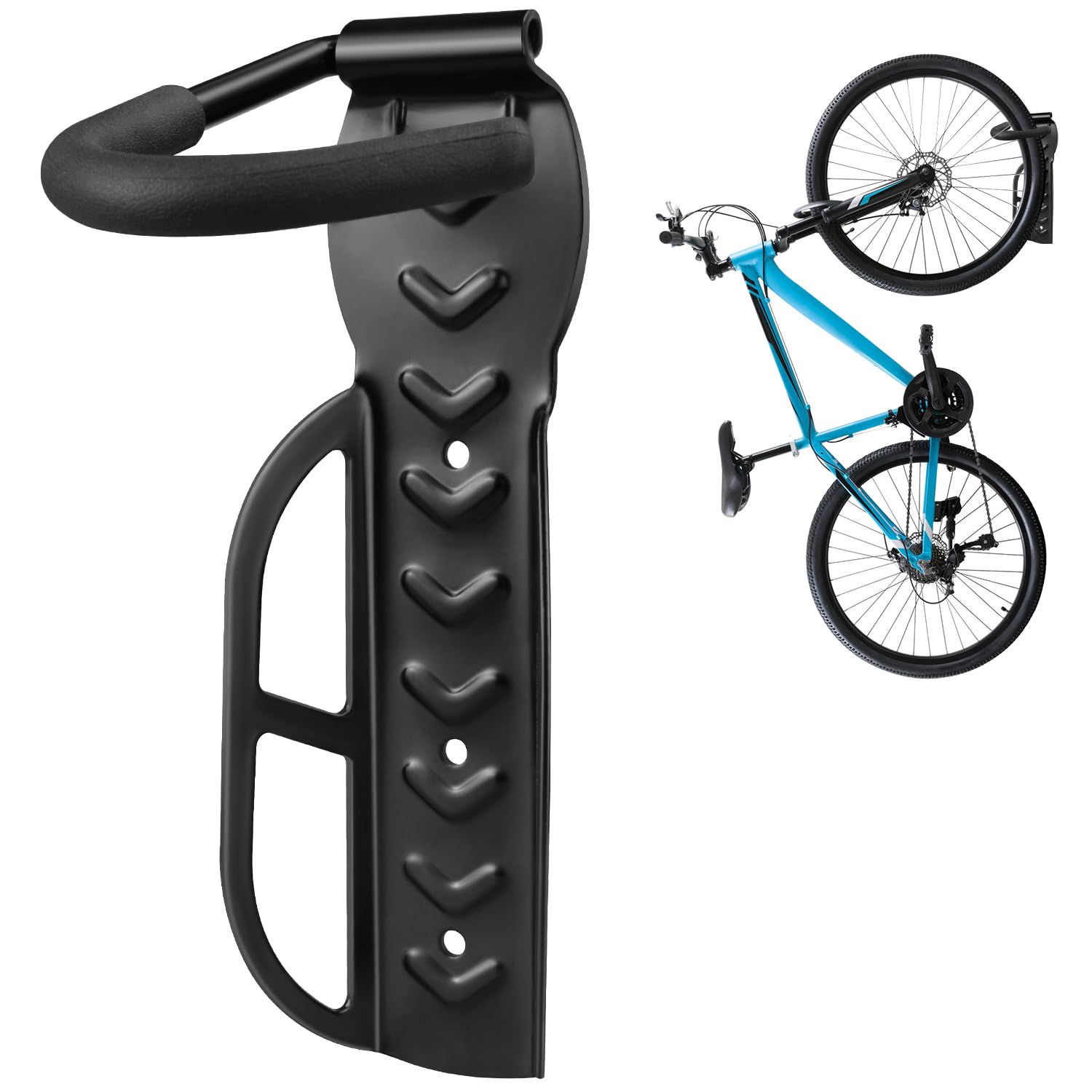 Garage Wall Mounted Bike Rack 2 Pack Heavy Duty Steel Hook Compatible with Oral-B Holds 66 lbs