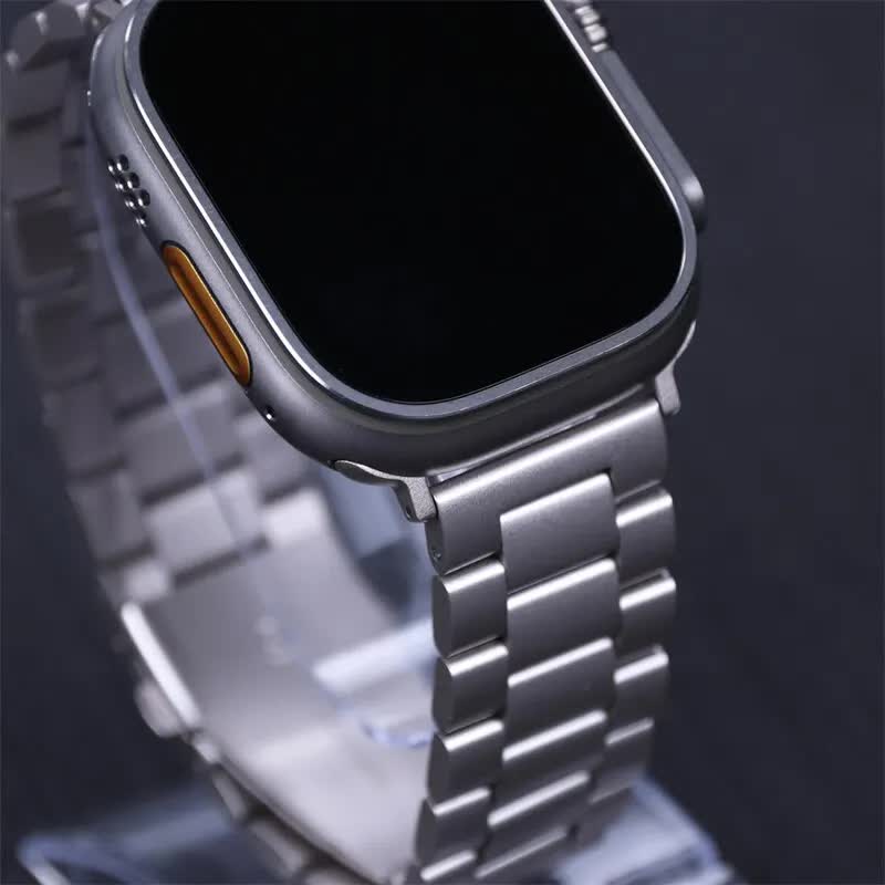 Stainless Steel Bracelet for Apple Watch Band 49mm 45mm 44mm 42mm Watch Metal Bracelet for iWatch Series 9 8 7 6 5 Silver