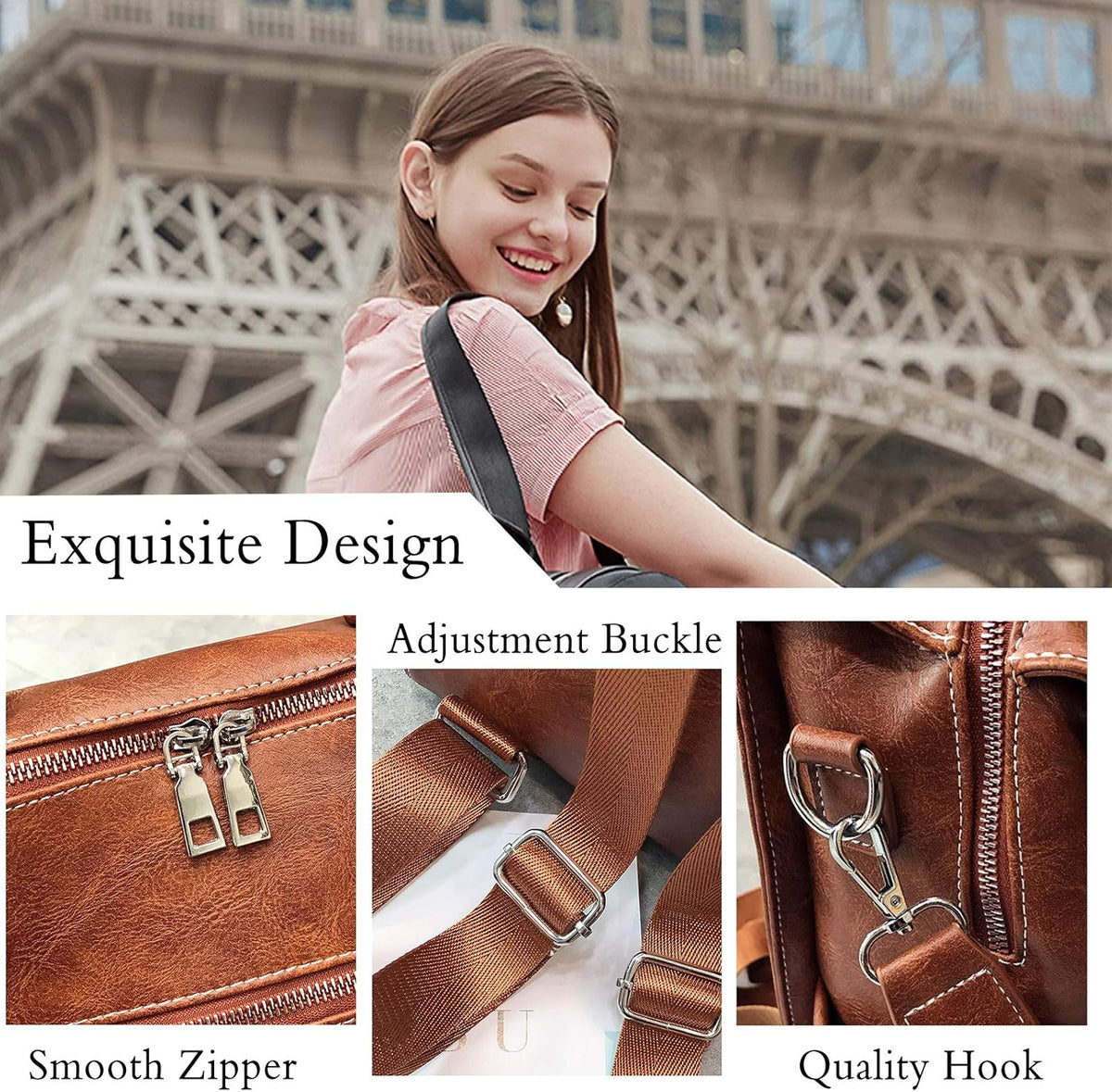 Vintage Backpack Women Shoulder Bag Girls Waterproof Daypack