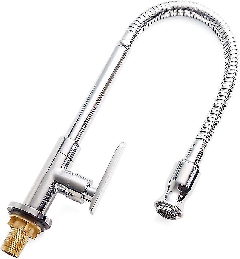 Outdoor Faucet - 360° Kitchen Mixer Flexible Neck Laundry Room Faucet Bar Garden Outdoor Faucet