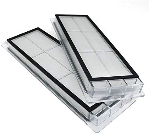 Xiaomi Roborock Vacuum Cleaner Spare Parts Compatible with S5 MAX S6 Pure S6 Max V S50 Includes 2 Roller Brushes 4 Side Brushes 4 HEPA Filter White