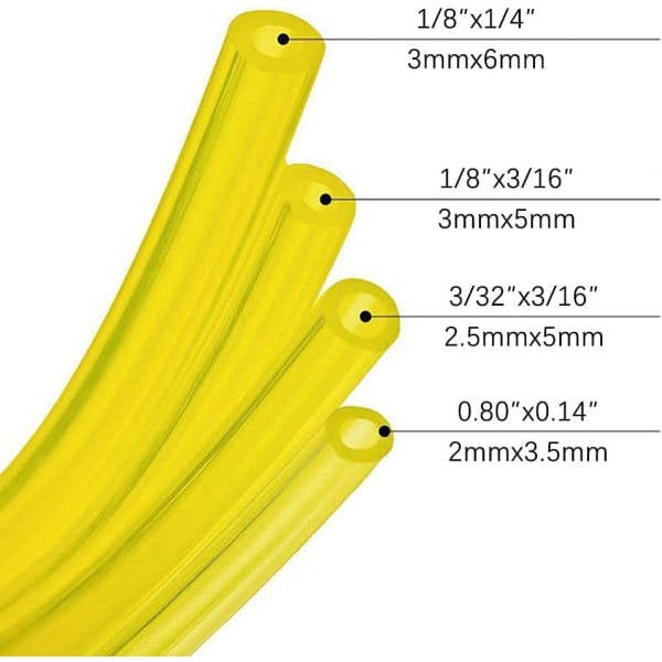 Fuel hose, petrol hose, petrol hose, 4 different diameters