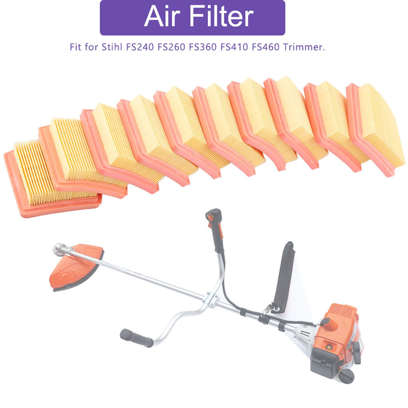 10 X Air Filter for Stihl FS410 FS460 FS240 FS260 FS360 Trimmer