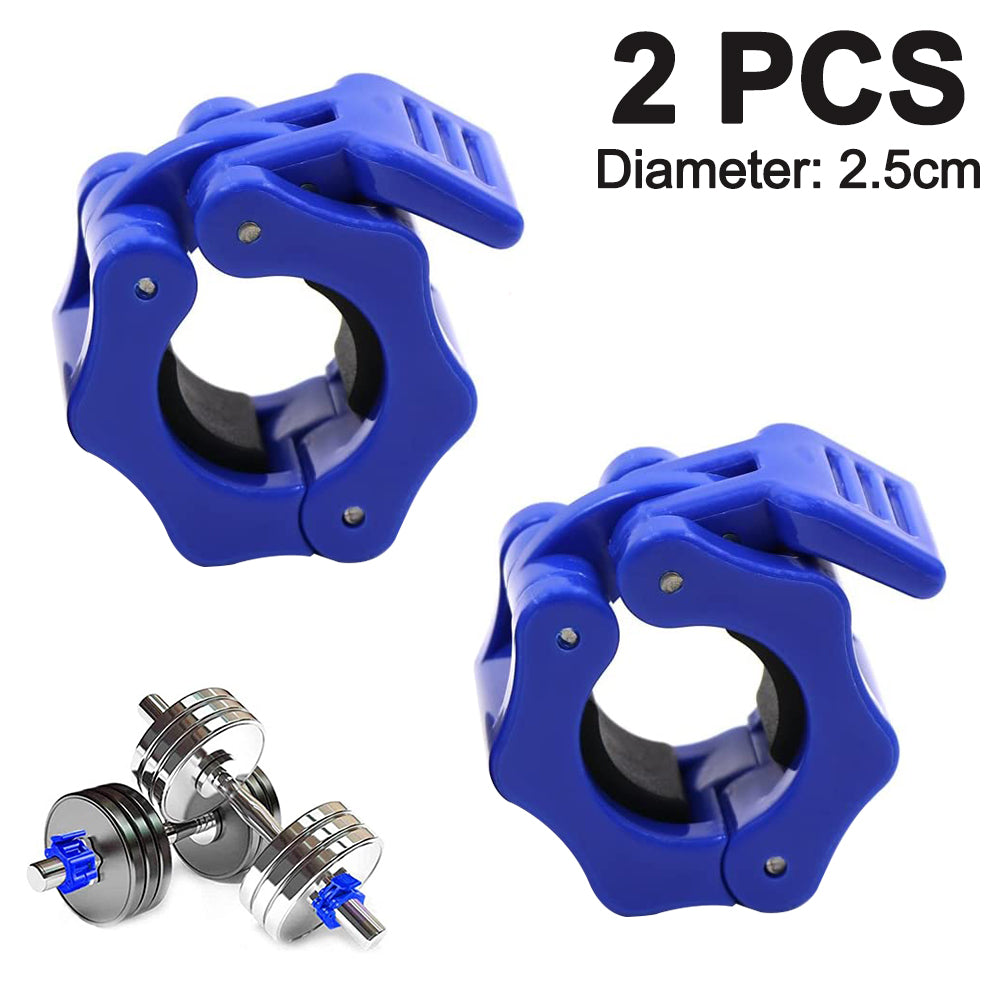 2 pcs Gym Barbell Clamps Quick Release Barbell Collar Clamps for
